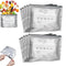 Reusable Aluminum Foil Storage Bags, Stand Up Zipper Sealable Bags with Label for Food Preservation, Meal Prep, Kitchen Organization