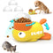 Duck Cat Treat Dispenser, Interactive Dog Toy with 3 Challenge Lids for IQ Training and Mental Enrichment, Mental Enrichment for Small, Medium & Large Dogs