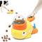 Duck Cat Treat Dispenser, Interactive Slow Feeder Puzzle Toy with Adjustable Openings for Dogs and Cats, IQ Training Pet Enrichment Toy to Reduce Bloating