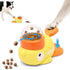 Duck Cat Treat Dispenser, Interactive Slow Feeder Puzzle Toy with Adjustable Openings for Dogs and Cats, IQ Training Pet Enrichment Toy to Reduce Bloating