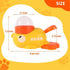 Duck Cat Treat Dispenser, Interactive Slow Feeder Puzzle Toy with Adjustable Openings for Dogs and Cats, IQ Training Pet Enrichment Toy to Reduce Bloating