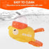 Duck Cat Treat Dispenser, Interactive Slow Feeder Puzzle Toy with Adjustable Openings for Dogs and Cats, IQ Training Pet Enrichment Toy to Reduce Bloating