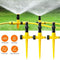 3PCS 360 Degree Rotation Auto Irrigation System Garden Lawn Sprinkler Set for Patio Garden Watering