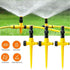 3PCS 360 Degree Rotation Auto Irrigation System Garden Lawn Sprinkler Set for Patio Garden Watering