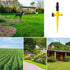 3PCS 360 Degree Rotation Auto Irrigation System Garden Lawn Sprinkler Set for Patio Garden Watering