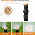 3PCS 360 Degree Rotation Auto Irrigation System Garden Lawn Sprinkler Set for Patio Garden Watering