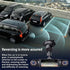 Wireless Dashcam Front and Rear Camera System, Rechargeable 360 1080P Dash Cam No Wires, 4-Channel Full Coverage App Control Dash Cam with Adjustable Lenses and Night Vision