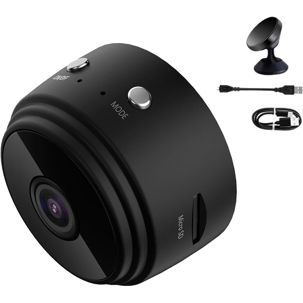 Magnetic Mini Security Camera, Security Camera, Mini Camera Wireless with Night Vision 1080p HD for Outdoor Indoor