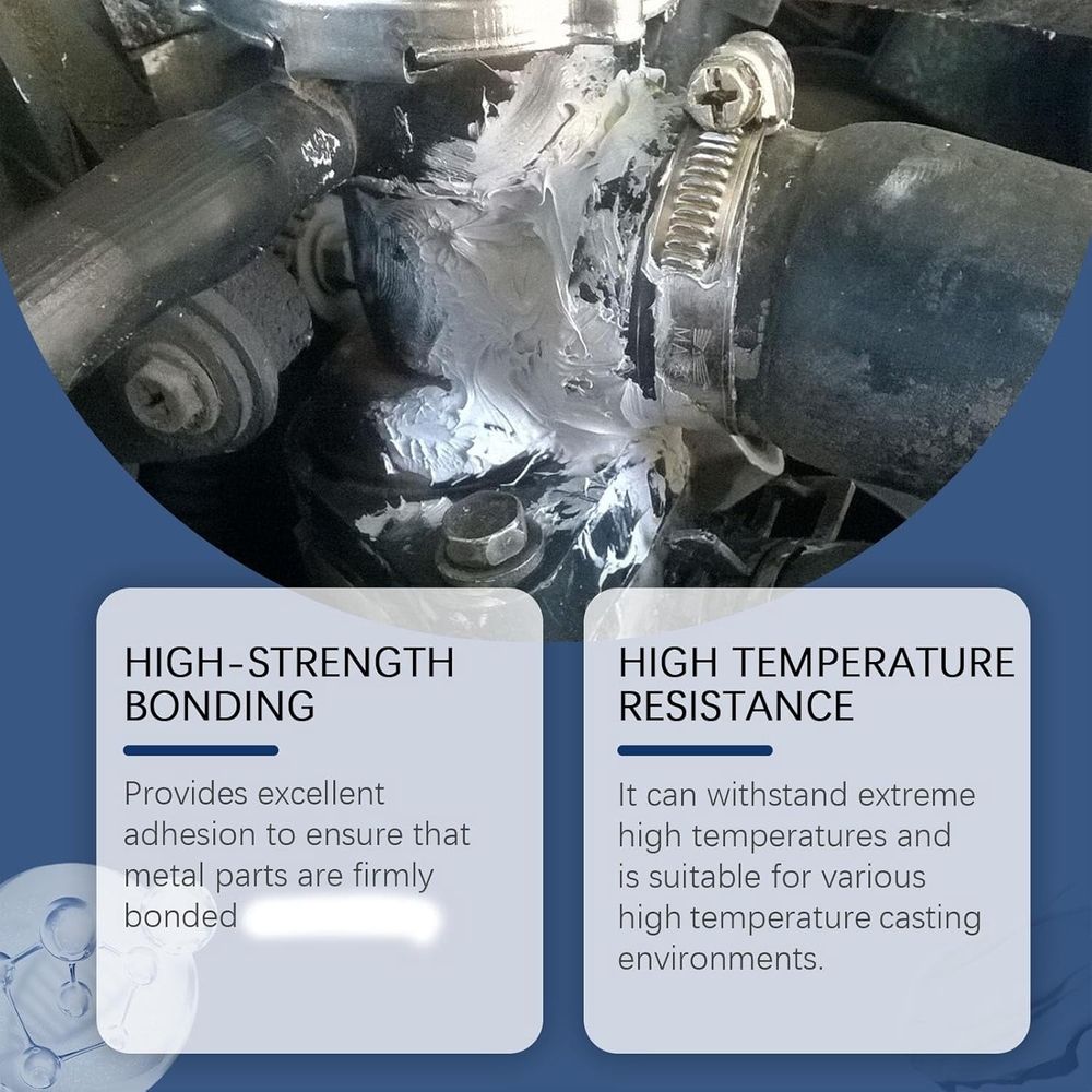 Strong Foundry Glue for Metal, High Temp Metal Repair Glue - Iron-Like Strength, Enhanced Casting Glue, Repair Paste for Metal, Plastic and Steel Crack Repair, Cold & Heat Resistant, Quick