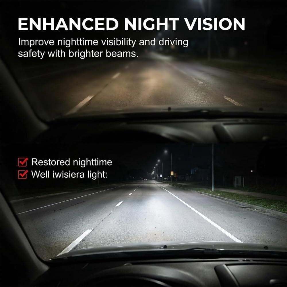 Advanced Car Headlight Restoration Kit,  New Erase Yellowing & Oxidation Restores Clarity with Long-Lasting UV & Ceramic Shield, Headlight Cleaner, Headlight Restoration Spray