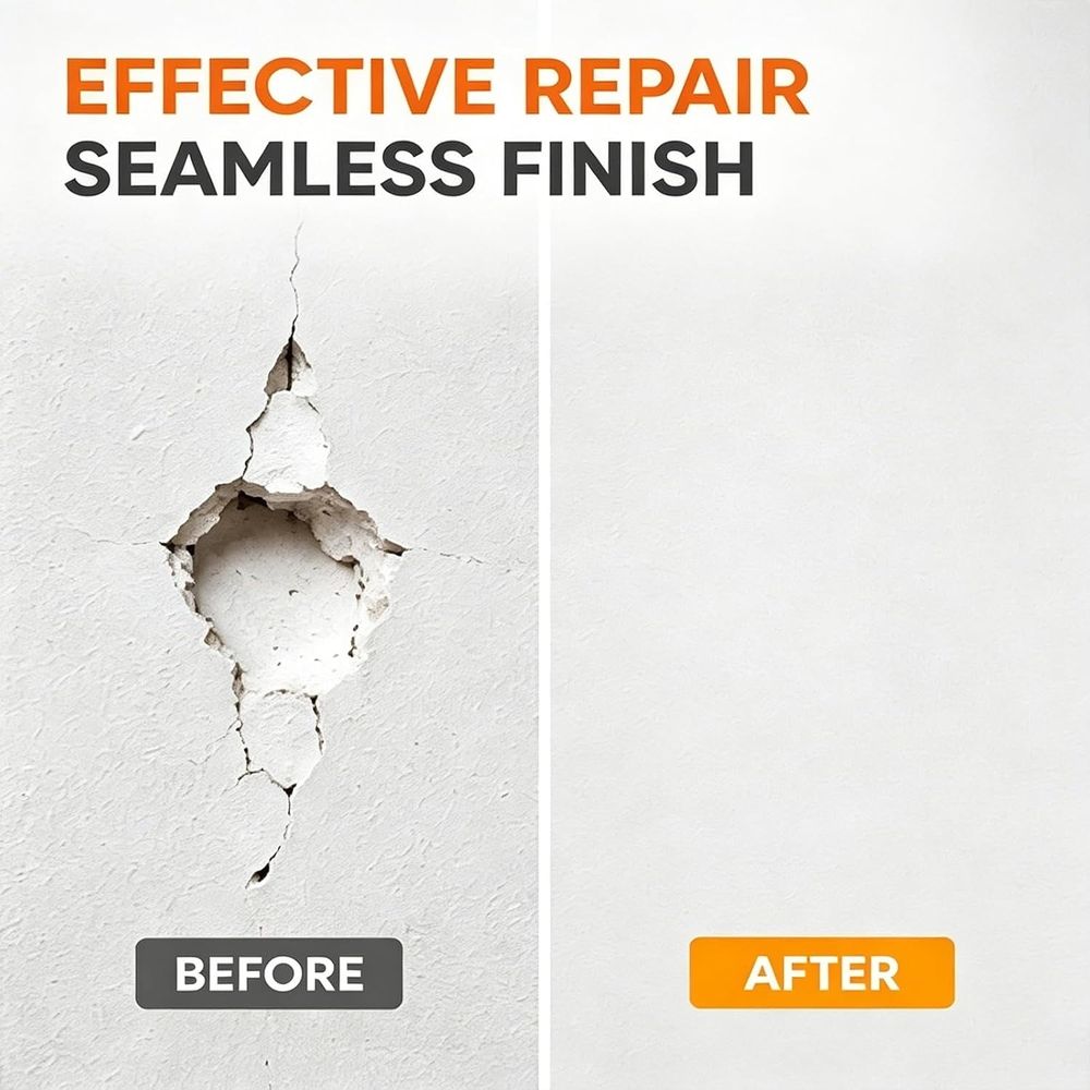 Drywall Patch Repair Kit,Wall Mending Agent,Wall Crack Repair Paste,250g,Multi-Functional Quick-Drying Wall Mending Agent,Waterproof Self-Adhesive,Wall Fix Tool, Quick DIY Fix