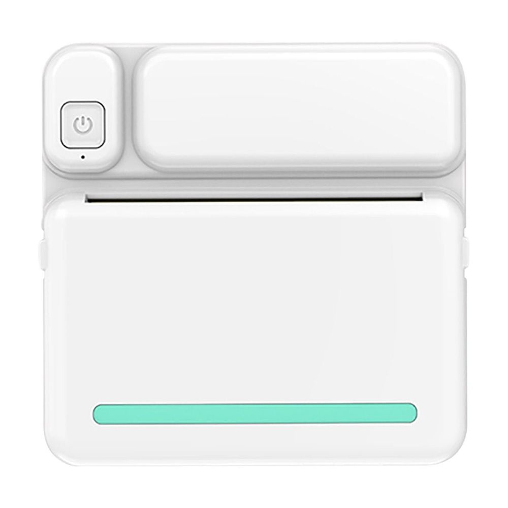 57mm Thermal Portable Bluetooth Printer Mini Wireless POS Photo Image Printer for iOS Android Phone - Inkless Travel Photo Sticker Label Maker with 3 Rolls Colored Paper and Self-Adhesive Tape