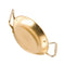 Stainless Steel Cooking Pan with Smooth Handles, Golden Paella Pan for Household Use, and Easy to Clean