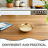 Stainless Steel Cooking Pan with Smooth Handles, Golden Paella Pan for Household Use, and Easy to Clean
