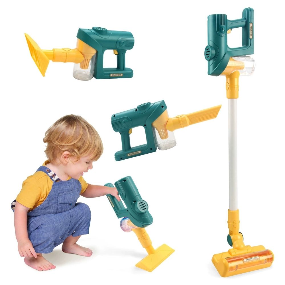 Kids Vacuum, 3-in-1 Kids Vacuum That Really Works, Working Toddler Vacuum Cleaner with Real Suction, for Realistic Play