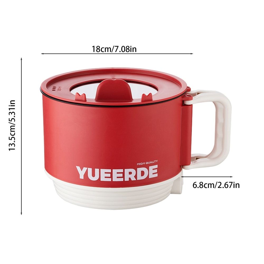 Hot Pot Electric, Mini Ramen Cooker, Multifunctional Electric Pot For Cooking Pasta, Soup, Portable Pots With Over-Heating Protection For Dorm, Office, Travel