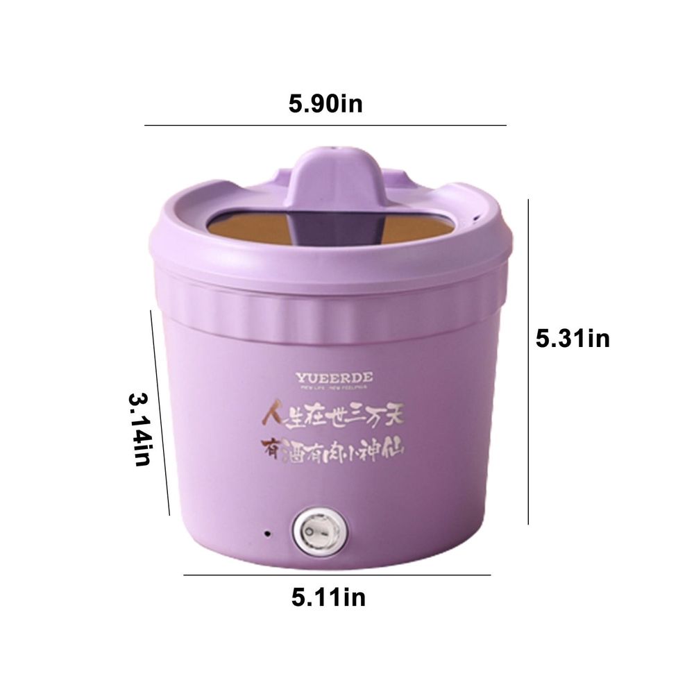 Hot Pot Electric, Mini Ramen Cooker, Portable Pots With Over-Heating Protection For Dorm, Office, Travel, Multifunctional Electric Pot For Cooking Pasta, Soup
