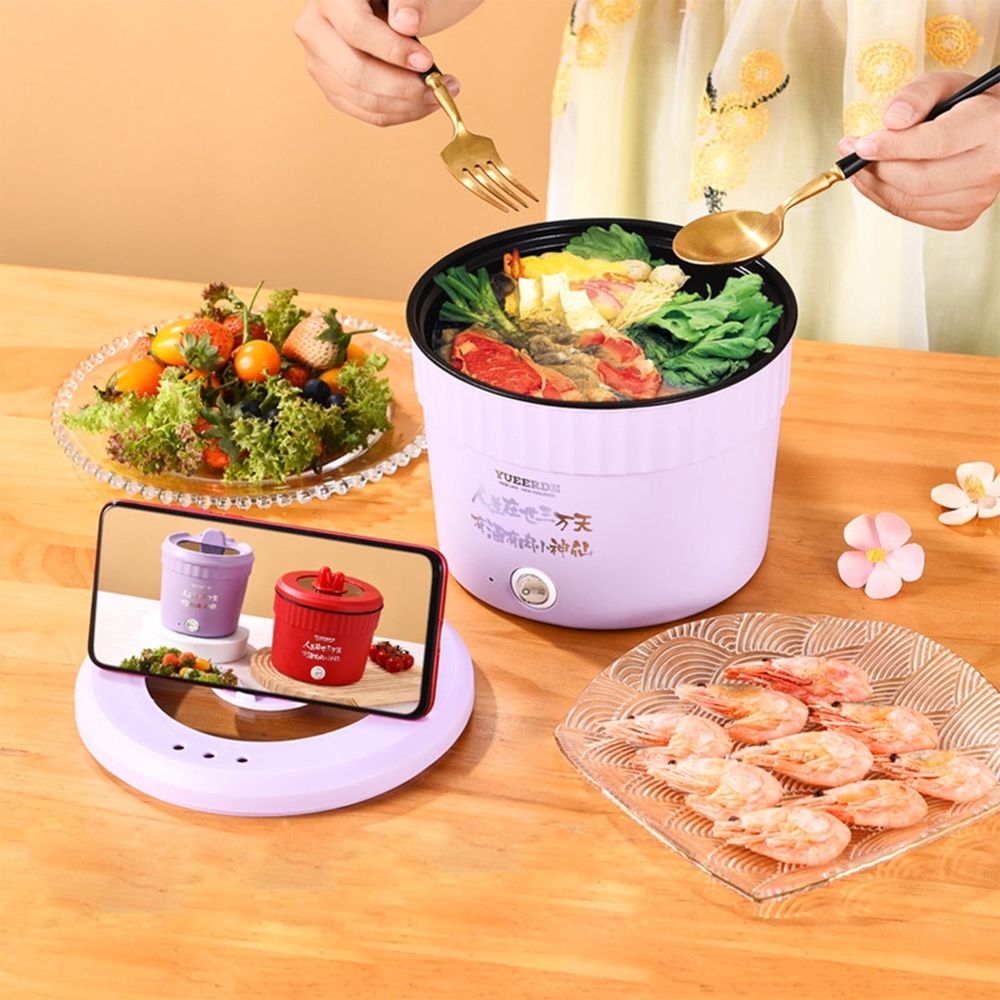 Hot Pot Electric, Mini Ramen Cooker, Portable Pots With Over-Heating Protection For Dorm, Office, Travel, Multifunctional Electric Pot For Cooking Pasta, Soup
