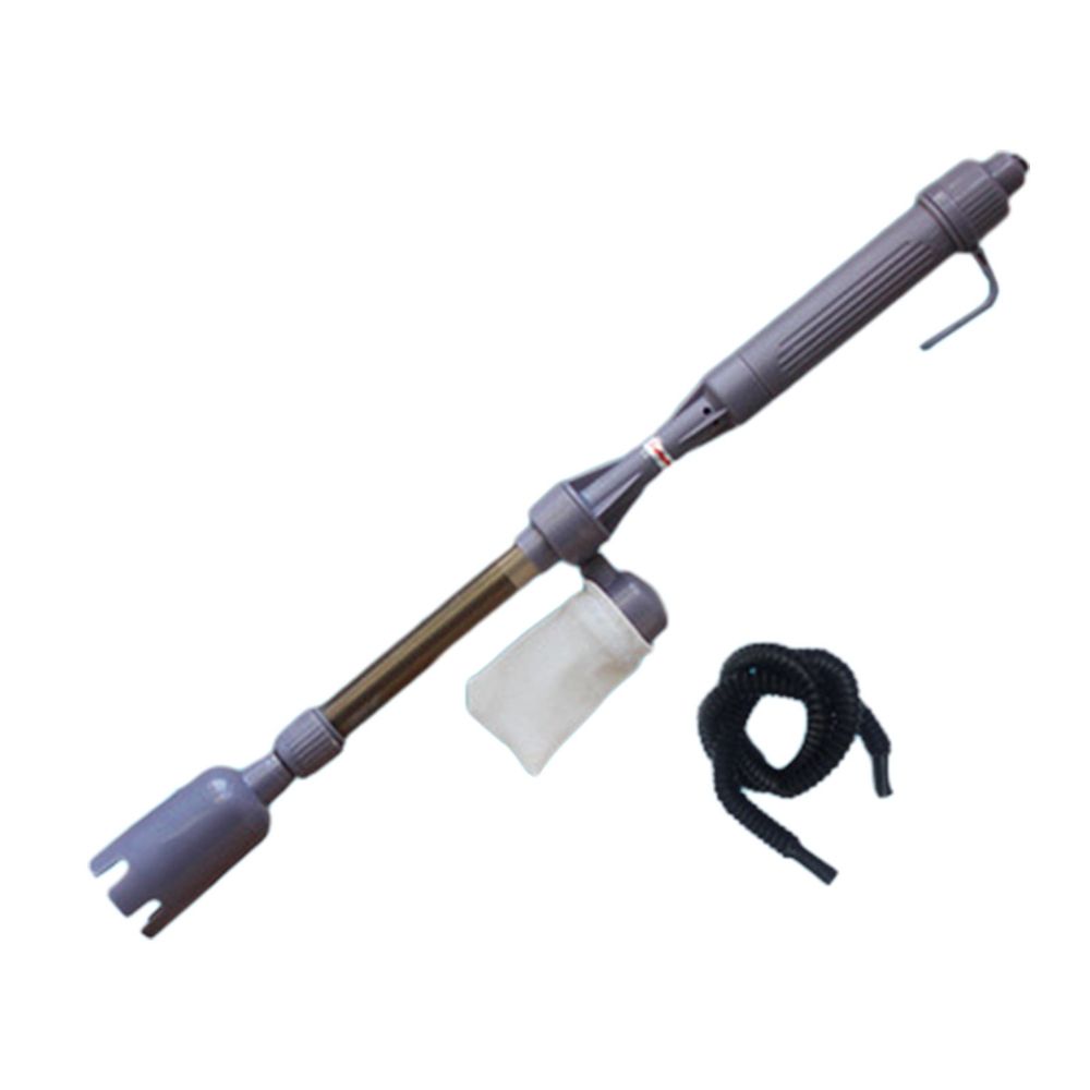 4-in-1 Automatic Aquarium Gravel Cleaner Siphon Vacuum with Battery Pump for Water Change Sand Wash Fish Waste Tank 16.3-32.8in