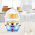 Multifunctional Egg Cooker Double Layer 350W Steamer for Hard Boiled Eggs Omelets Vegetables US Standard 5.9x5.9x8.7 Inch