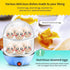 Multifunctional Egg Cooker Double Layer 350W Steamer for Hard Boiled Eggs Omelets Vegetables US Standard 5.9x5.9x8.7 Inch