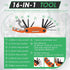 2 Sets 16 in 1 Tool Bicycle Repair Tool Kit Sturdy and Practical Convenient Storage Bag for Mountain and Road Bike