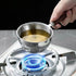 304 Stainless Steel Mini Soup Pot with Wooden Handle, 500ml Milk Warmer for Coffee, Tea, and Sauces, Small Saucepan for Heating Soup, Melting Butter, and Chocolate, Stovetop Safe