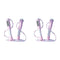 2PCS Jump Rope with Counter Adjustable Digital Skipping Rope for Fitness, Boxing Gym Workouts Tangle-Free Rapid Speed Exercise Rope for Men,Women,Kids Ideal for Home Gym Cardio Training (110.24Inch)