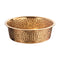 Hammered Gold Stainless Steel Pet Bowl, Non- Metal Food Water Dish For Small Medium Large Dogs Daily Feeding
