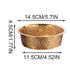 Hammered Gold Stainless Steel Pet Bowl, Non- Metal Food Water Dish For Small Medium Large Dogs Daily Feeding