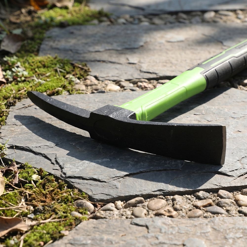 Forged Steel Garden Mattock for Digging and Rock Breaking with Compact Design and Durable Manganese Steel