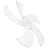 Table Fan Plastic Blades Easy to Install Fan Accessories Transparent Design