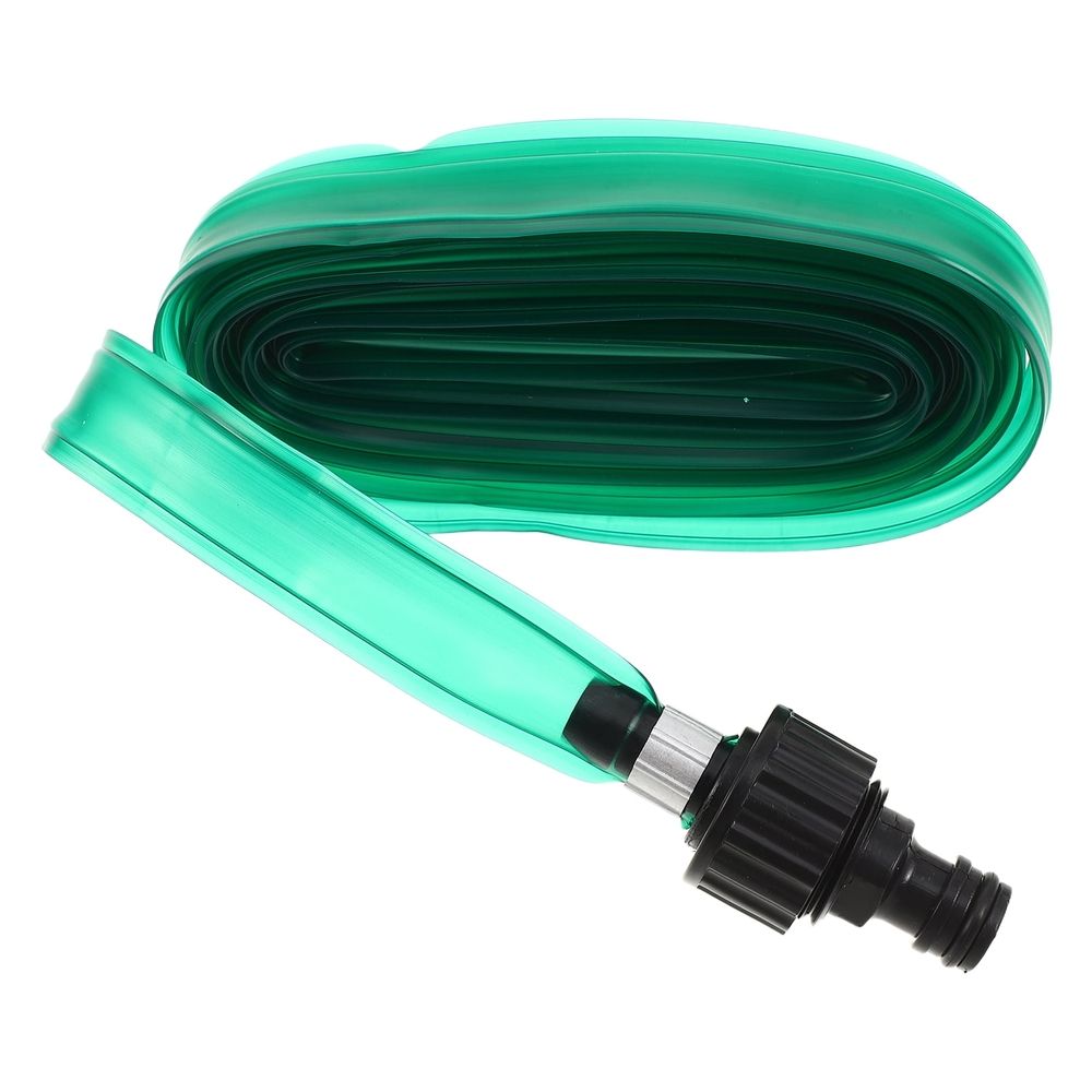 Weather Resistant Flat Water Hose for Garden Use with Smooth Inner Wall and Leakproof Connectors