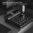 4 Channel Audio Mixer 48V Phantom Power USB Studio Sound Mixers Bluetooth DJ Console Mixing for Karaok