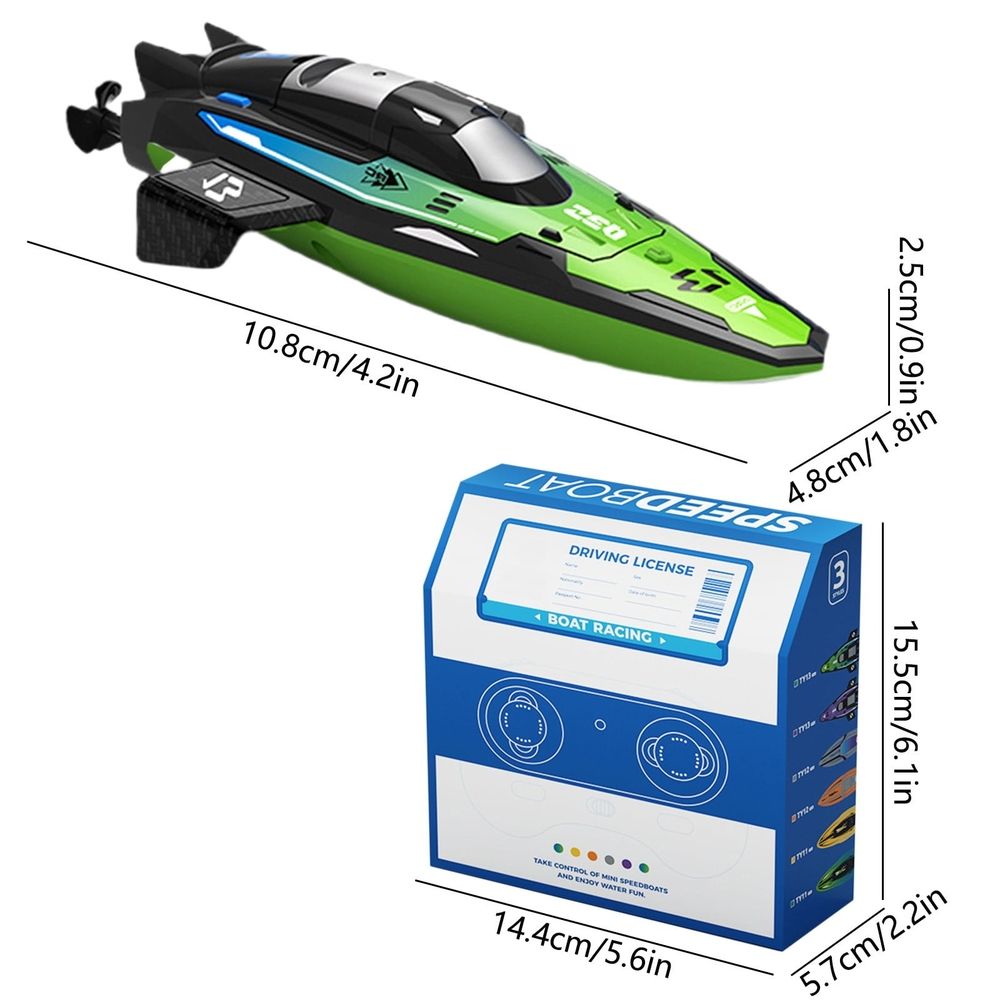 Stunt RC Boat, Remote Control Speedboat with Double Motors, Self-Flipping Function, Water Sensing Auto On/Off, Waterproof Design, 2.4GHz Remote for Pools, Lakes, and Outdoor Play