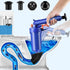 Powerful Toilet Plunger,High Pressure Air Drain Blaster Gun,Drain Clog Remover Tool with 4 Sized Suckers,Pipe Dredging Tools,Sink Plunger for Toilet Bathroom Tub Floor Drain Clogged Kitchen Pipe