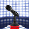 Wired Desktop Microphone for Computer, Live Streaming, Gaming, Recording, Teaching, 360° Noise Reduction, 3.5mm Interface, Adjustable Stand, Plug & Play