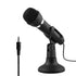 Wired Desktop Microphone for Computer, Live Streaming, Gaming, Recording, Teaching, 360° Noise Reduction, 3.5mm Interface, Adjustable Stand, Plug & Play
