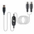 USB to MIDI Cable Converter 2 in 1 PC to Synthesizer Music Studio Keyboard Interface Wire Plug Controller Adapter Cord 16 Channels Supports Computer Laptop