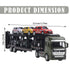 Model with 6 Mini Tanks Model 1:48 Scale Diecast Alloy Detachable Pull Back Green Vehicle Container Truck,Military Truck Army Fighter Tank Armored Off Road Vehicle Pull Back Army