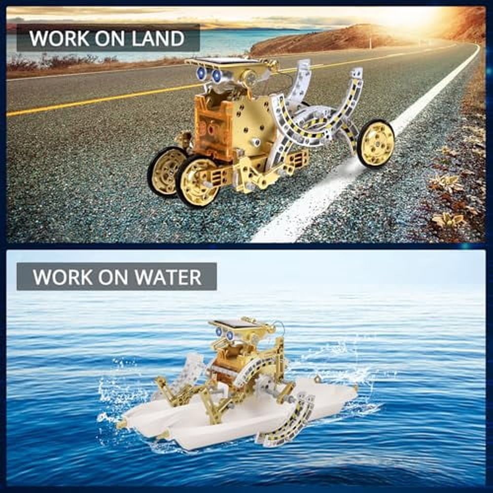 Toys for Kids Age 8-13,12-in-1 Solar Robot Building Science Kits for Boys Girls Teen Age 9 10 11 12,Engineering Christmas Birthday Gifts for 8+ Year Old Boys