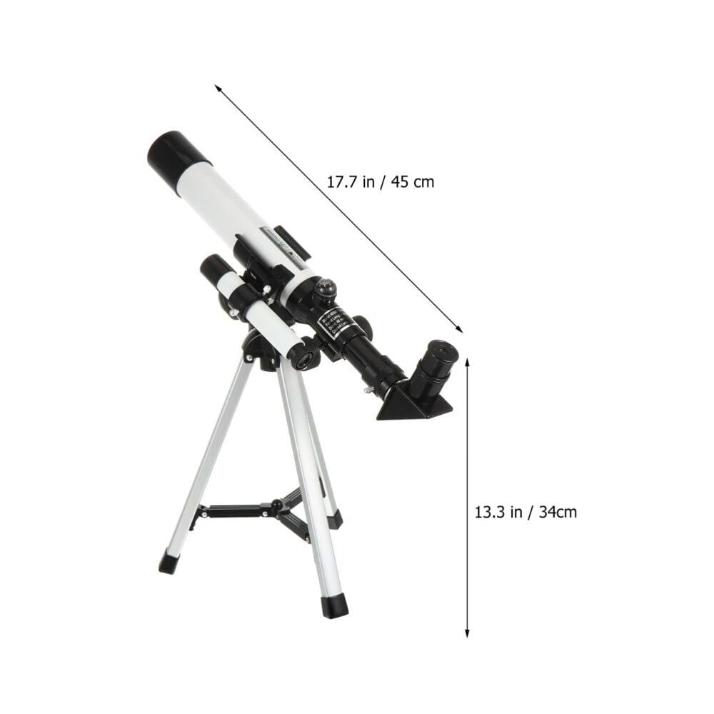 Telescope for Kids Beginners Adults,Aperture Refractor Telescopes for Astronomy Beginners,Portable Travel Telescope with Tripod,Astronomy Gifts for Kids Silver