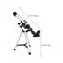 Telescope for Kids Beginners Adults,Aperture Refractor Telescopes for Astronomy Beginners,Portable Travel Telescope with Tripod,Astronomy Gifts for Kids Silver