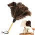 1pcs Ostrich Feather Duster for Cleaning with Wooden Handle | Reusable & Washable Household Duster for Home, Car, Furniture & Collectible
