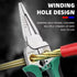 8‑in‑1 Multifunctional Wire Stripper Pliers with Voltage Tester, Alloy Electrical Stripping‑Cutting‑Crimping Tool, Anti‑Slip Ergonomic Electrician Pliers for Household & DIY Electrical Work