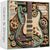 1000-Piece Steampunk Guitar Puzzle Vintage Mechanical Guitar Jigsaw Puzzle for Adults Home Decor Music Room Office Creative Display (1PC