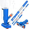 Handheld Pool Vacuum Cleaner with 40 Inch Adjustable Telescopic Pole, Mesh Filter Debris Bag, Manual Garden‑Hose Powered Swimming Pool Cleaner for Inground & Above‑Ground Pool, Spa, Hot Tub