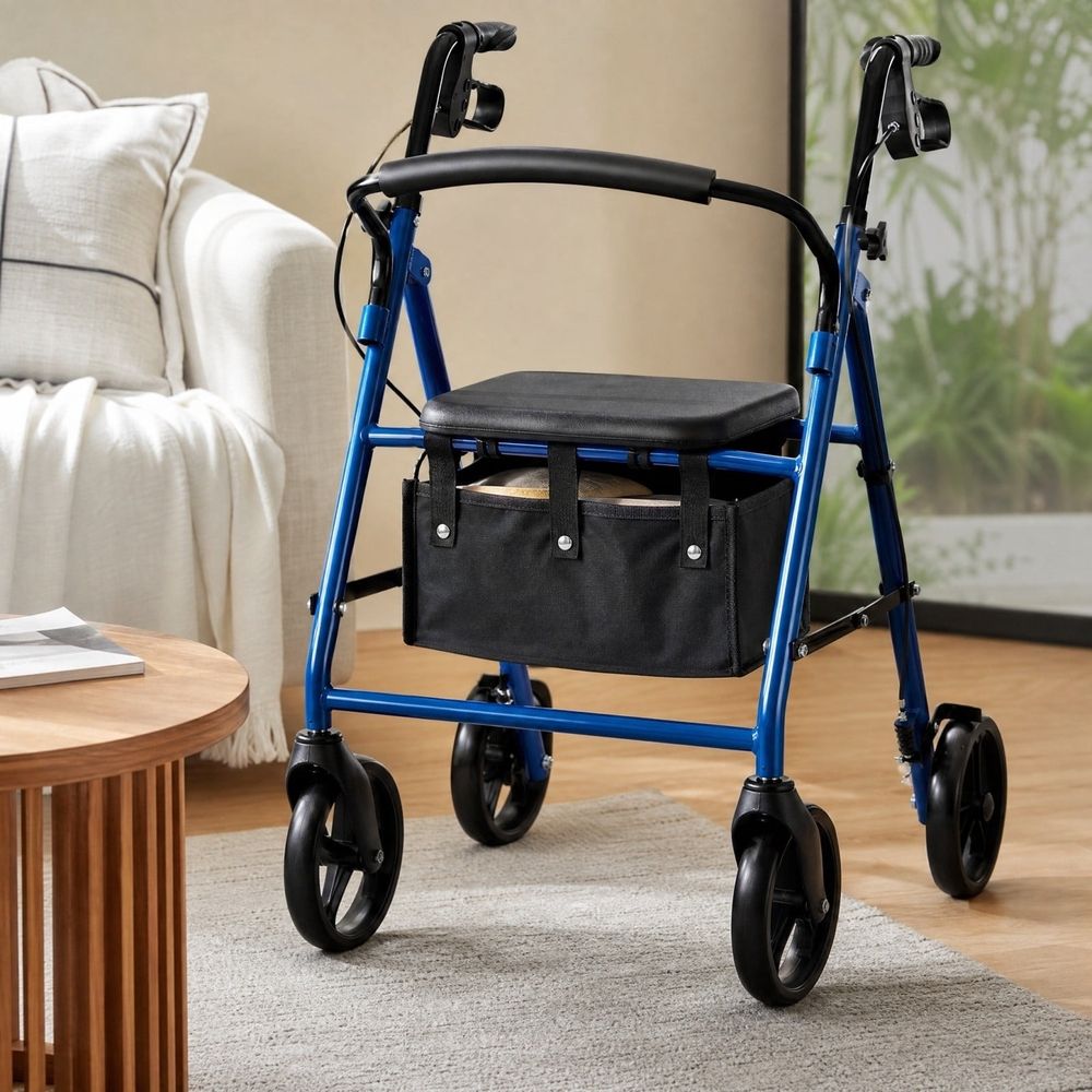 Under Seat Storage Bag, Large Oxford Cloth Walker Basket Insert for 4 Wheel . Underseat Carry Tote Replacement Basket for Seniors, 12.99 x 9.06 x 5.91 Inch