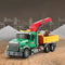 Farm Logging Truck Toy with Loading Cranes, Toddler Friction Powered Truck Vehicle Toy, Big Tow Truck Toys with Cranes for Boys Age 8-12, Logging Truck with Music and Lights for Kids Age 8-12
