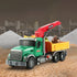 Farm Logging Truck Toy with Loading Cranes, Toddler Friction Powered Truck Vehicle Toy, Big Tow Truck Toys with Cranes for Boys Age 8-12, Logging Truck with Music and Lights for Kids Age 8-12